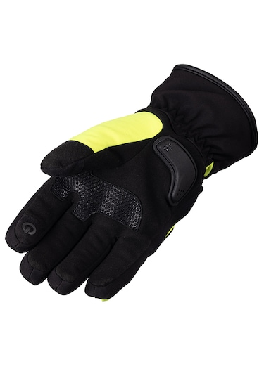 Prd14 Kışlık Sarı Uzun Motosiklet Eldiveni Su Geçirmez, Rüzgar Korumalı, Dokunmatik