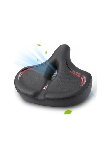 Jzcat Kalınlaşmış Yüksek Elastikiyet Bisiklet Selesi Yumuşak - Kırmızı