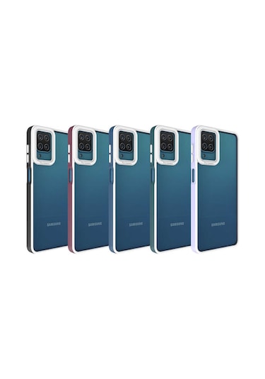 Zore Galaxy Uyumlu A12 Kılıf Msra Mima Kapak - Siyah Siyah