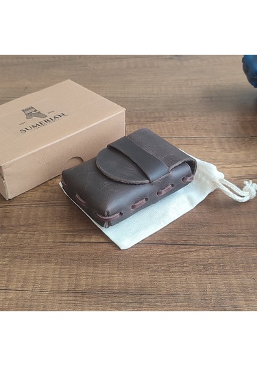 Sumerian Leather Craft  Deri Sigara Kılıfı Kahverengi