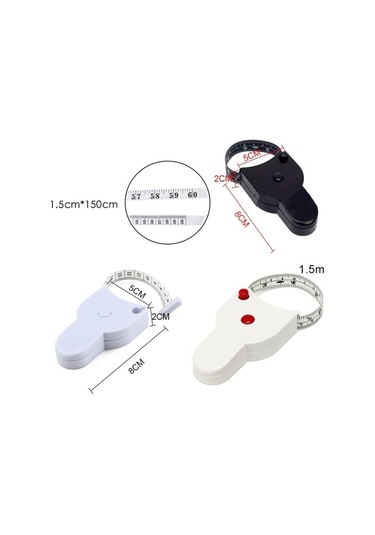 Baş Ve Vücut, Kafa Çevresi Ölçüm Aleti Bel Ölçme Metresi Mezura Terzi Ölçü Metresi Ergonomik 1.52 M