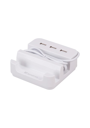 Tenwın 3'ü 1 Arada Usb Şarj İstasyonu Yuvası Çoklu Cihaz Usb Şarj Cihazı Cep Telefonu Tutucu Ev Ofis Kullanımı İçin