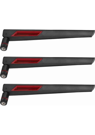 Mufunye 3 Adet 2.4g/5.8g Çift Bant 8dbi Yüksek Kazanç Rp-sma Omni Anten - Asus Rt-ac68u, Rt-ac88u, Ac66u, Ac3200 Ve Wifi Kartları İçin
