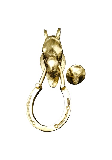 Pm Dizany Pirinç Döküm At Başlı Kapı Tokmağı Kapı Taktağı