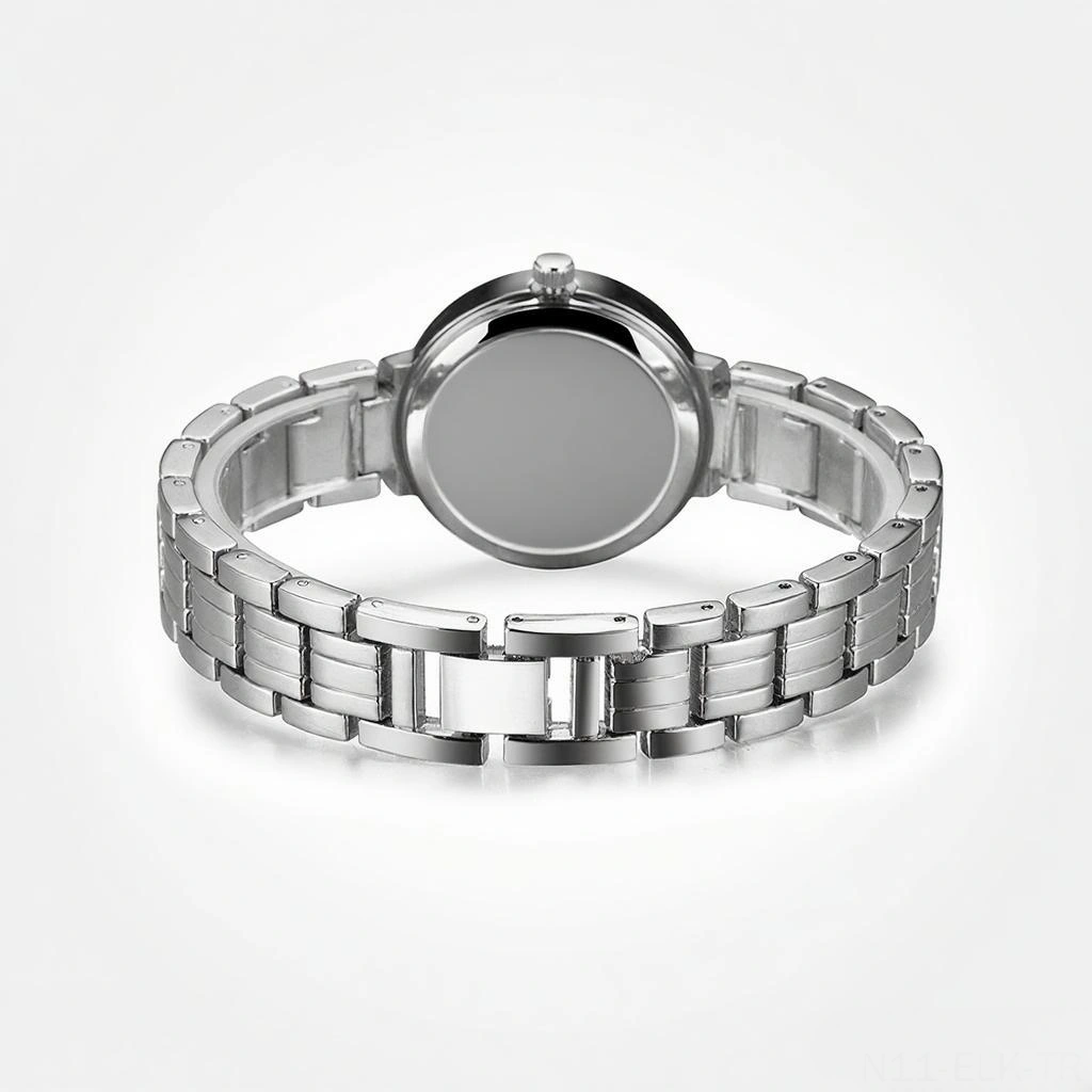 Xindoker Bayanlar İçin Ultra İnce Kasa, Yaşam Suya Dayanıklı, Akıllı Kordonlu Moda Kuru Saat - Gümüş Renk Silver