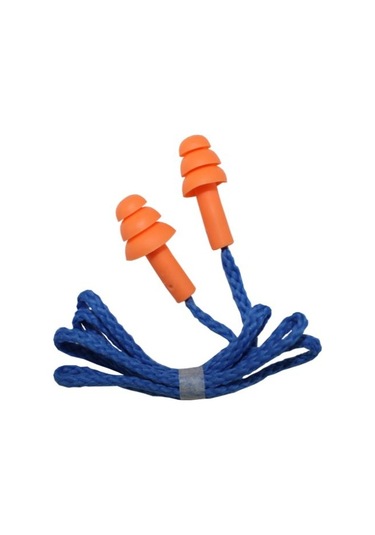 Silikon Çam Tipi Kulak Tıkacı - Yıkanabilir Tekstil Ipli N11.116