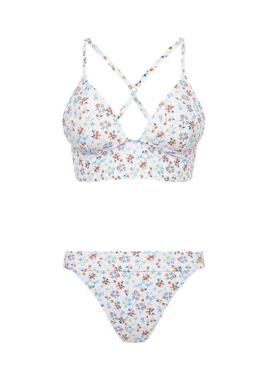U.S. Polo Assn. Kadın Beyaz Bikini Takım