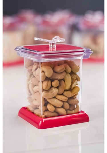 Akrilik Fuşya 12 Li Baharat Kavanozu& Baharatlık & Baharatlık Seti 200 ML ( CAM DEĞİLDİR ) Fuşya