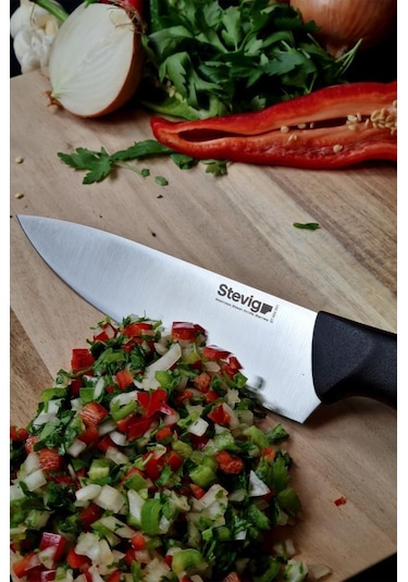 Stevig Solid Şef Bıçağı 17,5 Cm Siyah St-400.001 Siyah