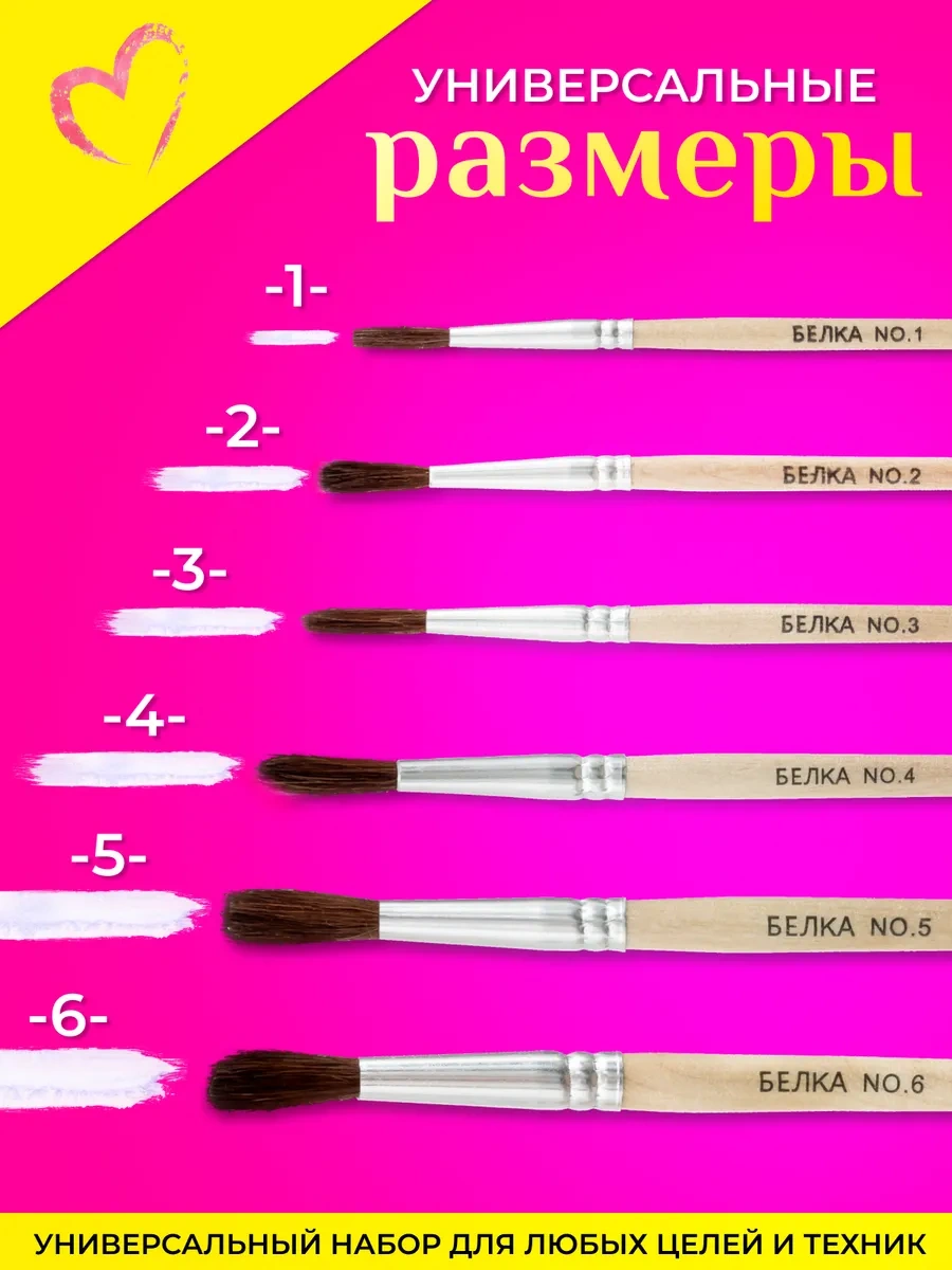 Kitso Resim Fırçaları Sanat Seti 6 Parça 327387049