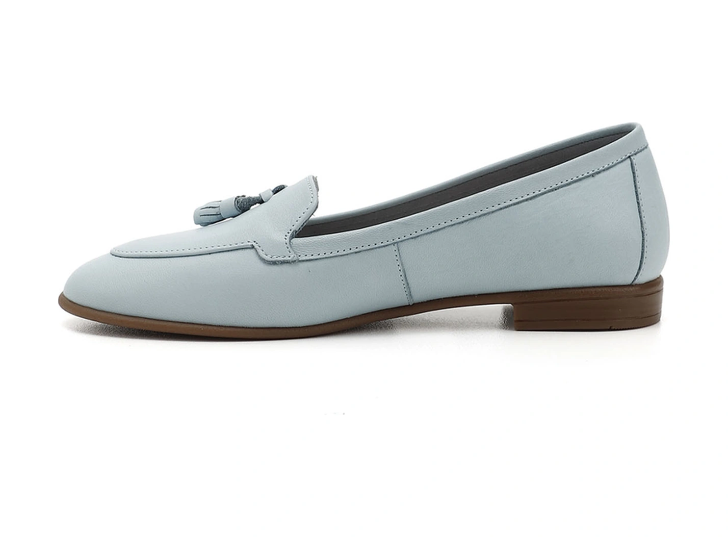 Gönderi R Kadın Mavi Antik Püsküllü Hakiki Deri Babet Gdza13424259 Mavi