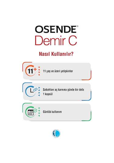Osende Demir C - Demir Ester C Vitamini 60 Kapsül
