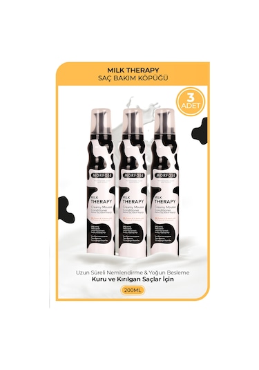 Morfose Milk Therapy Saç Köpüğü 3 x 200 ML