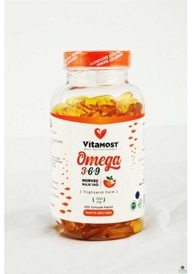 Vitamost Norveç Balık Yağı Omega 3-6-9 200 Yumuşak Kapsül