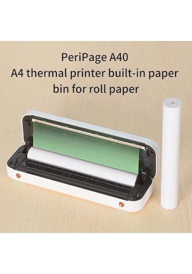 Xiyyadms A40 Yazıcı İçin 100 Yaprak A4 Katlanabilir Termal Kağıt - 10-15 Yıl Muhafaza, Bisfenol A'sız, Üçlü Koruma 210x297mm
