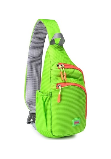 Outdoor Spor Çantası, Koşu Ve Hiking İçin Ergonomik Göğüs Çantası, Hafif Ve Su Geçirmez Tasarım Yeşil