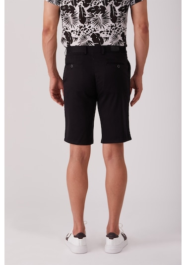 Dufy Siyah Erkek Regular Fit Short - 86798 Siyah