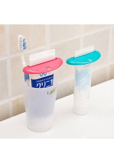 Yeşil Diş Macunu Sıkacağı Manuel Sıkılmış Diş Macunu Tüpü Klipleri Çok Fonksiyonlu Yüz Temizleyici Dağıtıcı Sıkacağı Banyo Aksesuarları Yeşil