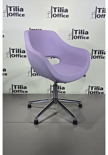 Monaco Çalışma Kesim Koltuğu Konik Sabit Ayak Lila