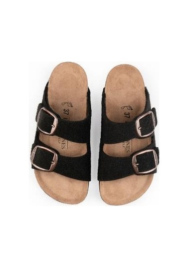 Verona Kış Keçeli Tokalı Terlik 001