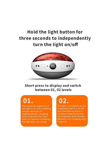 Dm X6 10000mah Güç Bankası 3 Vitesli Kışlık Elektrikli El Isıtıcı Kömür Ateşi Tasarım - Beyaz