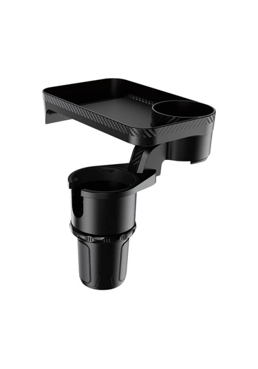 Coofbe 360 Döner Ayarlamalı Araç Bardaklık Araç Masası Araç Organizer Araç Bardaklık Ve Araç Tepsisi Siyah