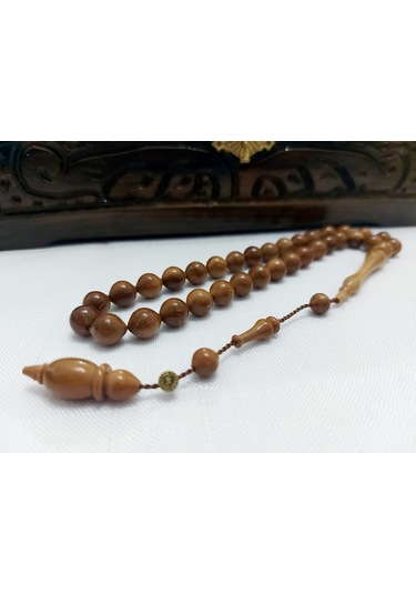 Mehmet Erbabacan Usta İmzalı Beyzi Kesim Doğal Kuka Tesbih 9x10