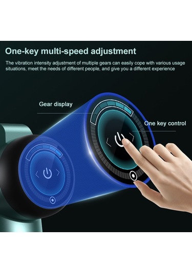 Sones Kasları Rahatlatan Masaj Aleti Fitness Ekipmanı Fasya Tabancası, Renk: Amiral Gemisi Yükseltmesi 6 Vites Yeşil Çok Renkli