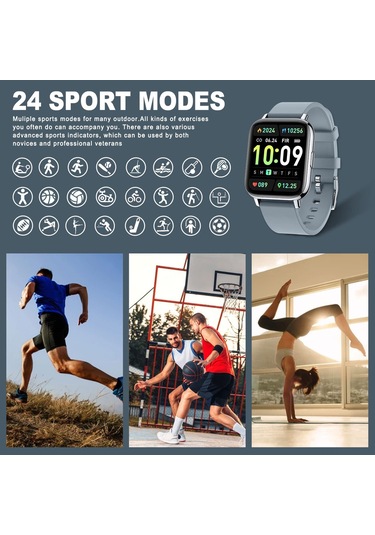 Tenfowee Akıllı Saat: 1.69" Dokunmatik Ekran (İthalatçı Garantili)