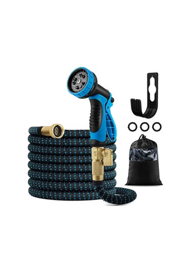 Reedark Genişleyebilir Bahçe Hortumu - 7.5/15m Esnek, Pratik, Nozullu Zemin, Bahçe, Evcil Hayvan