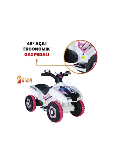 Kumandalı Akülü Araba 6 Volt 2-4 Yaş Prenses