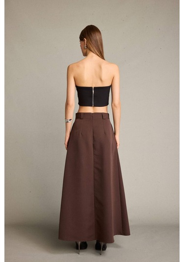 Defacto Pileli Maxi Etek G4718ax25wnbn214 Kahve