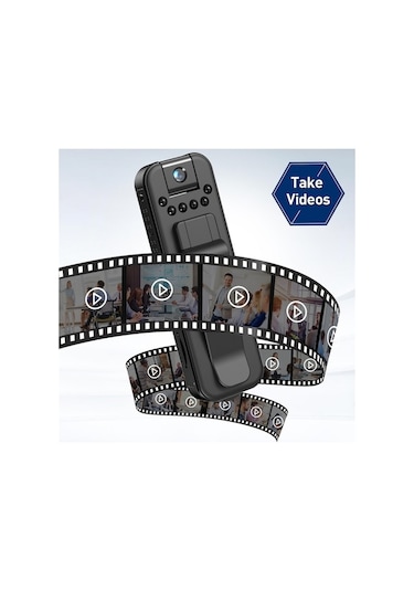 Didadodo D12549 Hd Mini Vücut Kamerası, Kayıtlı Video, 1080p Gizlilik İçin Uygun