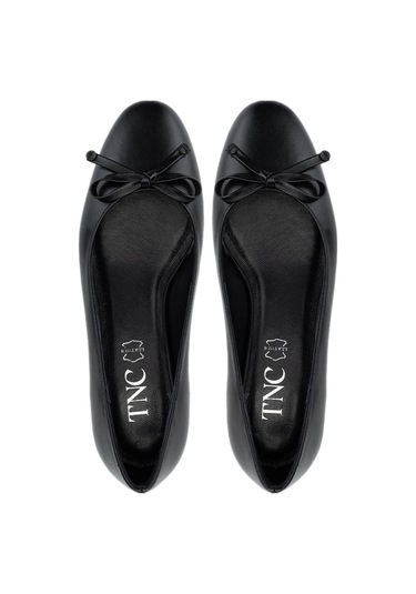 Tamer Tanca Kadın Hakiki Deri Siyah Analin Topuklu Ayakkabı 942 1500 Bn Ayk Y25 Sıyah Anl Siyah