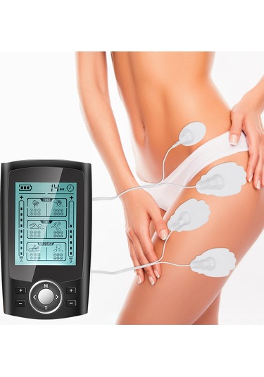 Maiyame Usb Şarjlı 36 Modlu Tens Ems Akım Masaj Cihazı, 20 Seviye Güç Ayarı, Boyun-kol Masajı İçin Taşınabilir Siyah Siyah