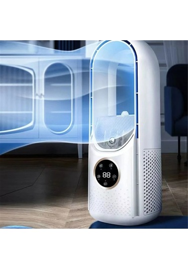 Ebitda 6 Ayarlı Taşınabilir Usb Soğutucu Klima & Fan, Ev Ve Ofis İçin, 300ml Su Haznesi, 810g Ağırlık, 12.3x11.9x30.5cm Boyut