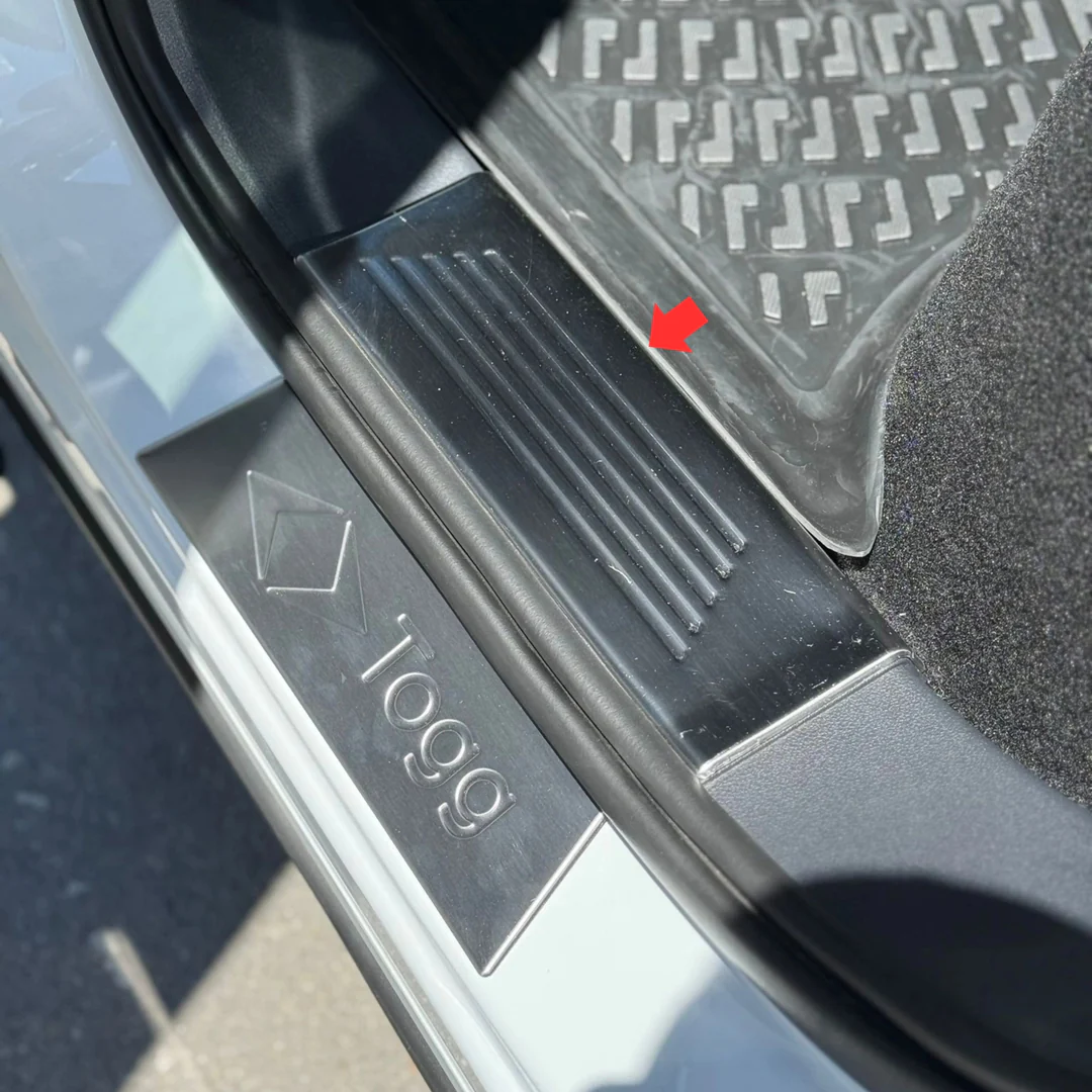 Togg T10x İç Kapı Eşiği - Krom Taşlı ,formlu 4 Parça 2023 Ve Sonrası