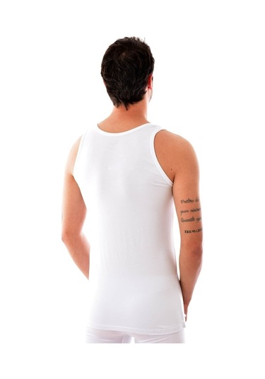 3 Adet Elit 1201 Erkek Modal Elasthan Atlet Beyaz