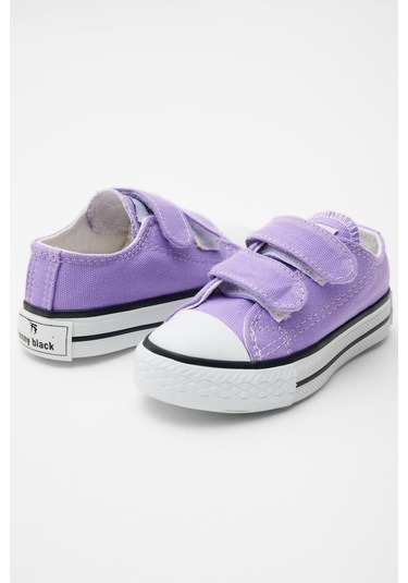 Kauçuk Taban Keten Cırtlı Çocuk Unisex Lila Spor Ayakkabı Tbh1450 LILA