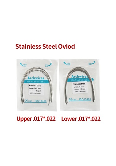 10packs 100 Adet Paslanmaz Çelik Ss Braketi Tel Oround Yuvarlak Dikdörtgen Yellow