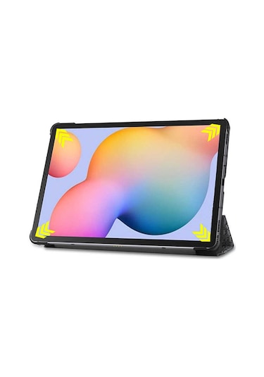 Galaxy Tab A7 10.4 T500 2020 Uyumlu Zore Smart Cover Standlı 1-1 Kılıf-siyah Tablet Kılıfı