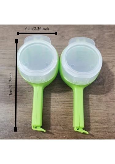 Willowhaven 2 Adet Yeşil Döküm Ağzı Klipsli Gıda Saklama Kilitleri Fasulye Tahıl Yulaf