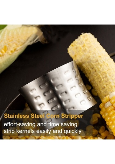 Ulzyvf Paslanmaz Çelik Mısır Soyucu - Kolay Ve Hızlı Mısır Taneleri Çıkarıcı Alet Diğer