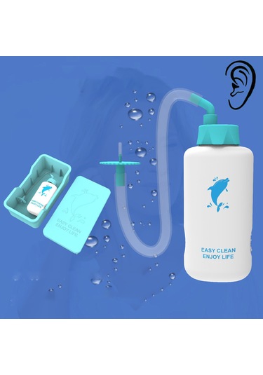 Youtek Mavi Ev Kullanıma Uygun Toplum İçin Kulak Mumu Temizleyici, Basma Kontrollü Sulama Sistemi Seti Mavi