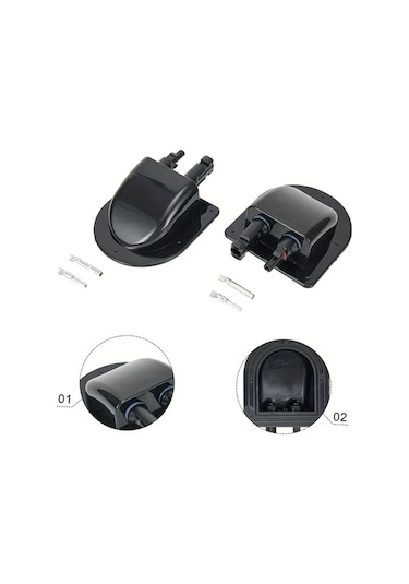 Trendooze Sunshine022 Dayanıklı Abs Fotovoltaik Rv Bağlantı Kutusu - Siyah, Güvenli Kilitleme Siyah