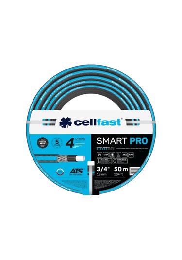 Cellfast Smart Pro Ats 4 Katmanlı Bahçe Sulama Hortumu 3/4" 50 M