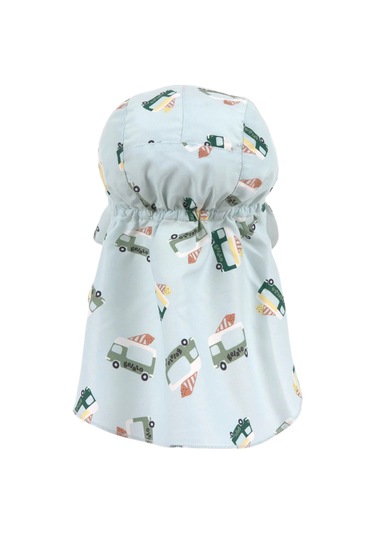 Lassig Flap Hat Uv Korumalı Uzun Şapka Ice Cream Truck Illusion Blue Mavi