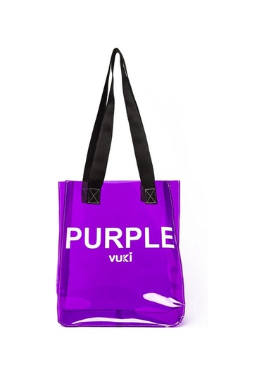 Vuki - Şeffaf Mor El Okul Çantası