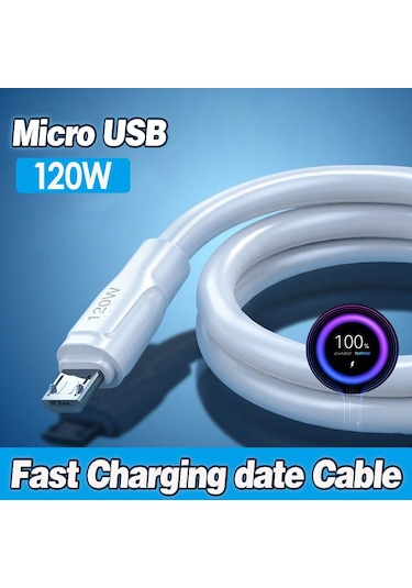 Bn91 Micro Usb Kablo 120w Süper Hızlı 6 Amper Ultra Kalın Şarj Da