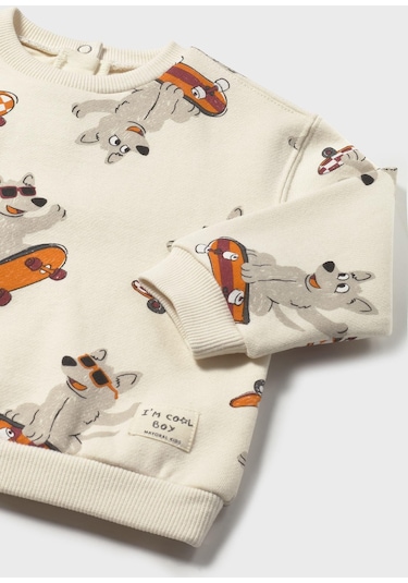 Mayoral Erkek Bebek Sweatshirt Bej
